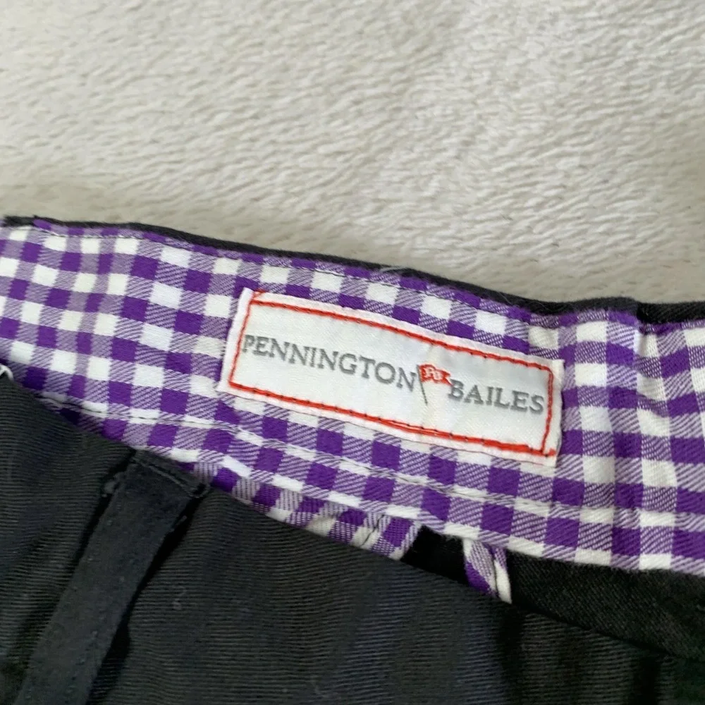 TCU Horned Frogs Pants‎ Mens 42x36 (Tag 44) Black Purple Pennington & Bailes NEW